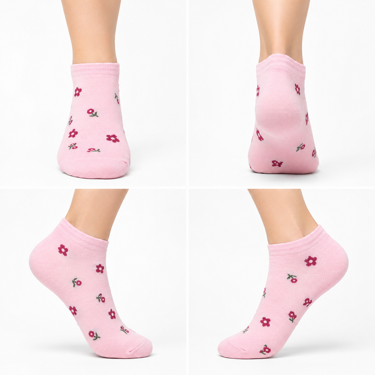 Women's Low Cut Socks – Pack of 5 | Multicolour