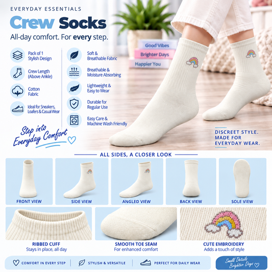 Women's Low Cut Socks – Pack of 5 | Multicolour