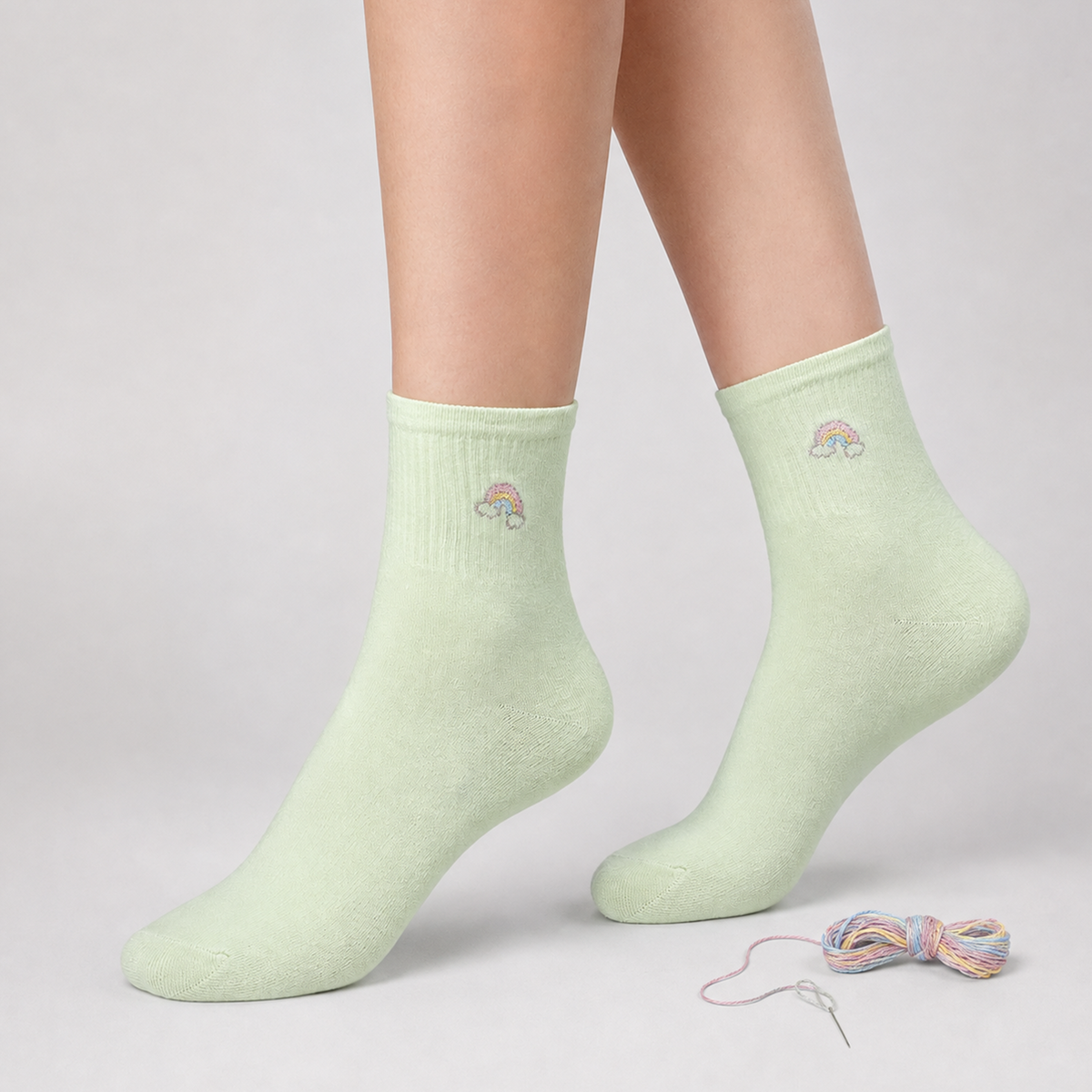 Women's Ankle Socks, Pack of 5, Multicolor, Soft & Comfortable Everyday Socks