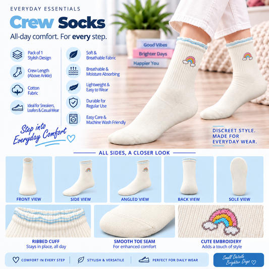 Women's Ankle Socks – Pack of 5 | Multicolour