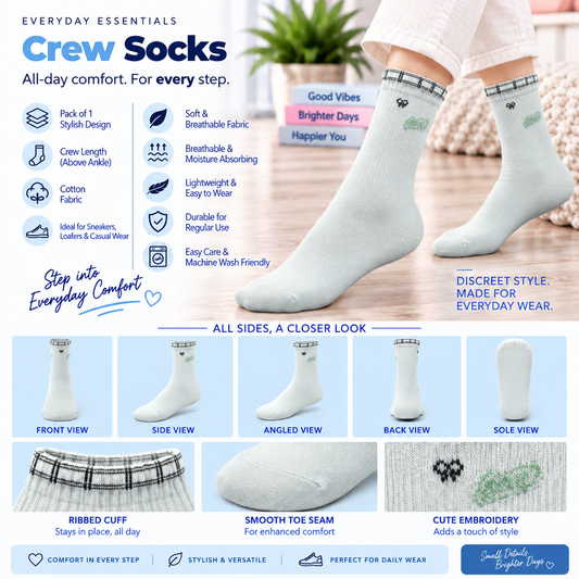 Women's Ankle Socks – Pack of 5 | Multicolour