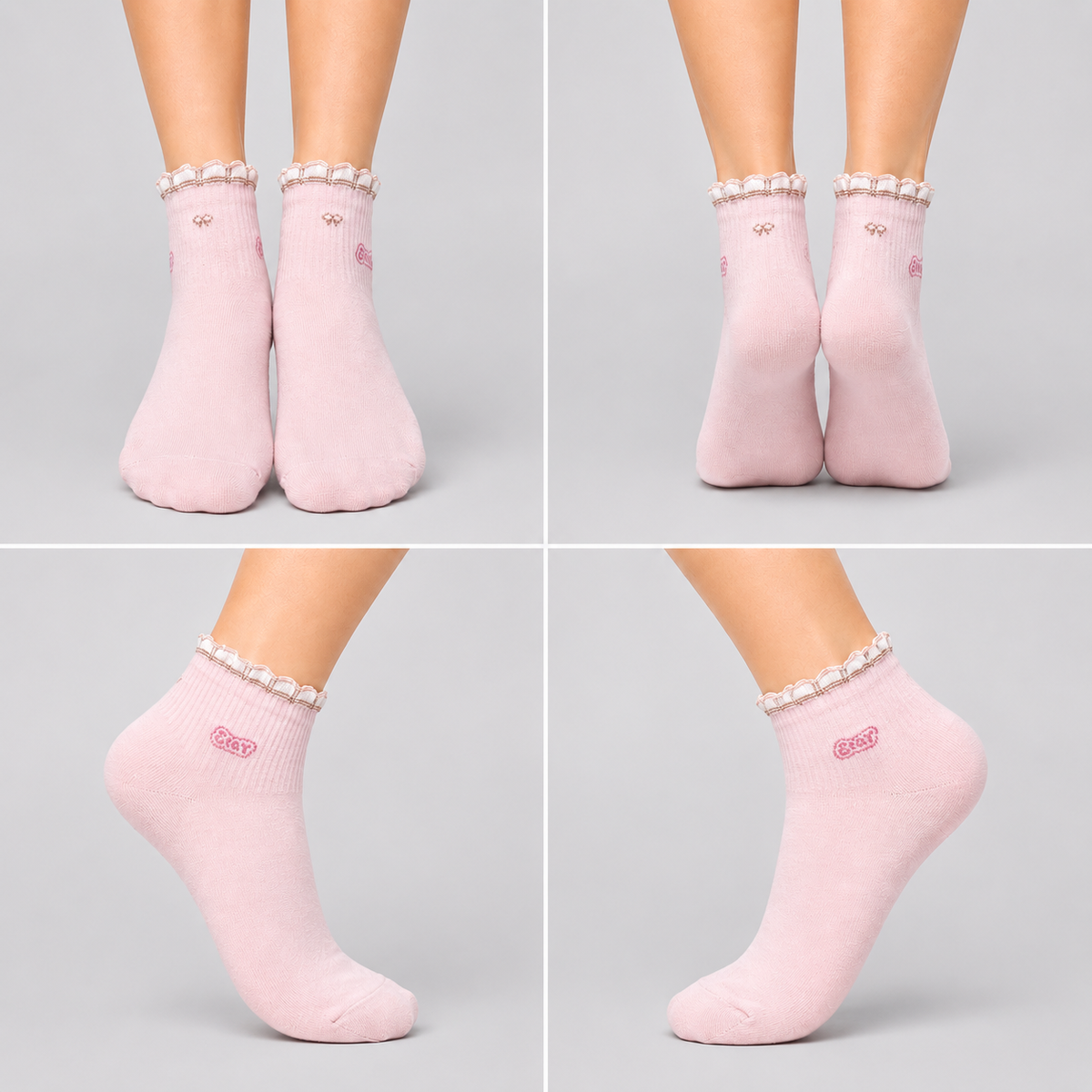 Women's Ankle Socks, Pack of 5, Multicolor, Soft & Comfortable Everyday Socks