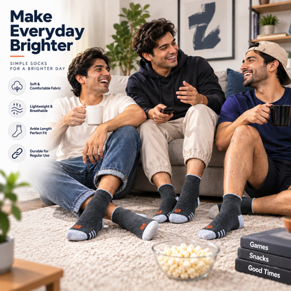 7 Days Ankle Socks for Men – Pack of 7 | Multicolour