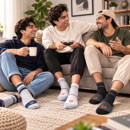 Men's Basic Low Cut Socks – Pack of 5 | Multicolour