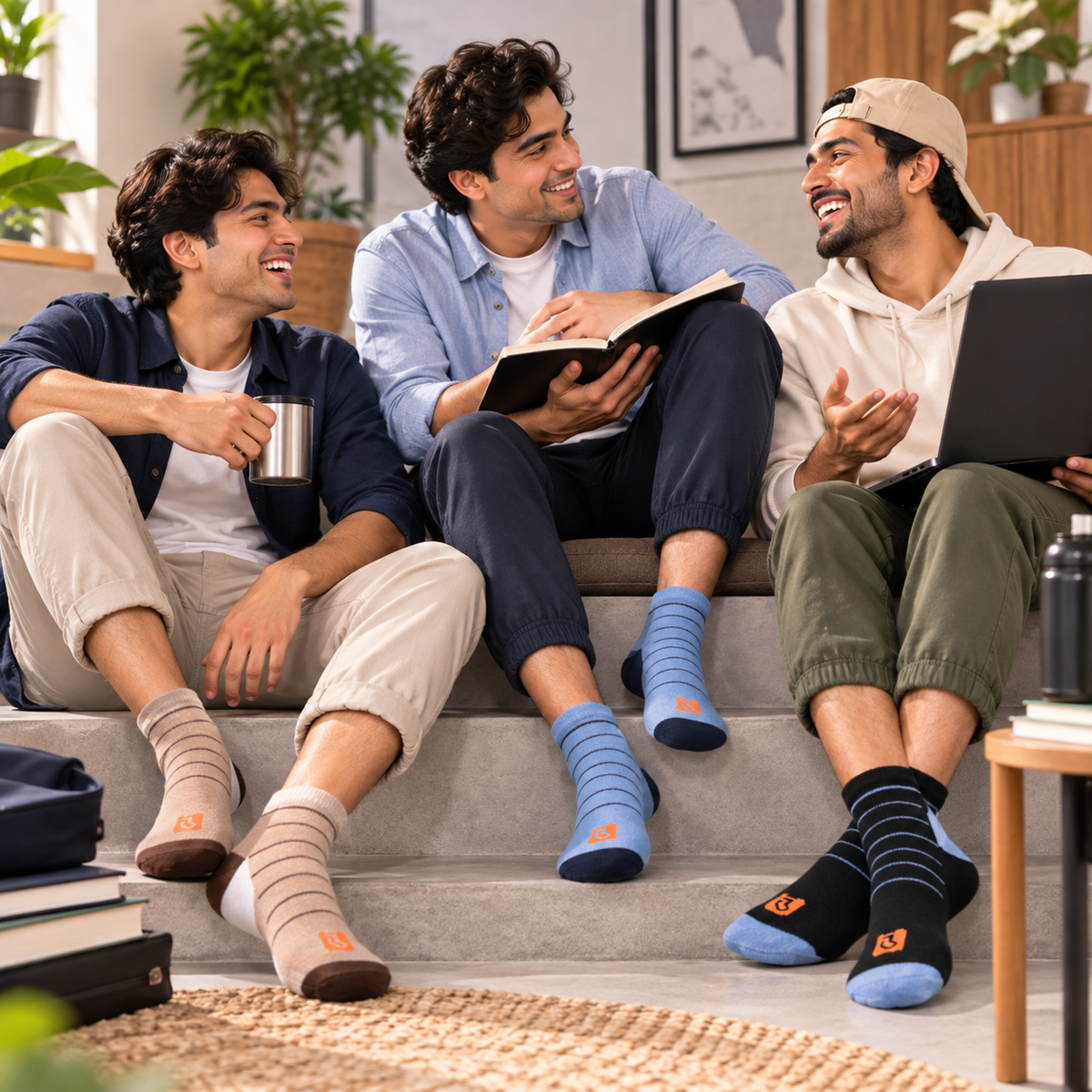 Men's Basic Low Cut Socks – Pack of 5 | Multicolour