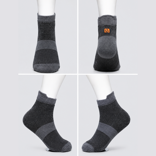 Men's Formal Ankle Socks, Pack of 4, Multicolor, 60% Cotton, Ribbed, Office & Everyday Wear