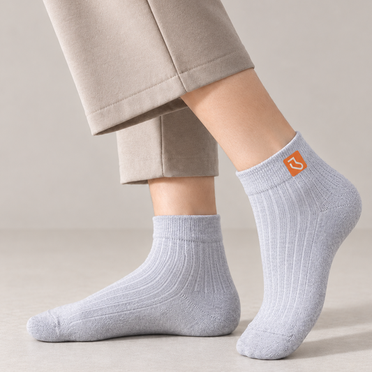 Men's Formal Ankle Socks, Multicolor, 60% Cotton, Ribbed, Office & Everyday Wear (Pack of 4)