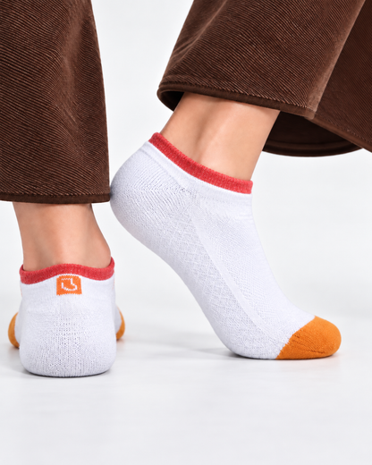 Unisex GenZ Low Cut Socks – Pack of 3 | Multicolour | Combed Cotton