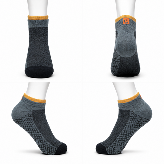 Unisex GenZ Low Cut Socks, Multicolor, 100% Cotton, Ribbed, Casual & Everyday Wear( Pack of 3)
