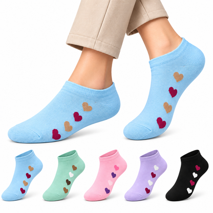 Women's Low Cut Socks – Pack of 5 | Multicolour
