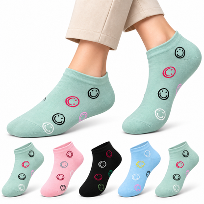 Women's Low Cut Socks – Pack of 5 | Multicolour