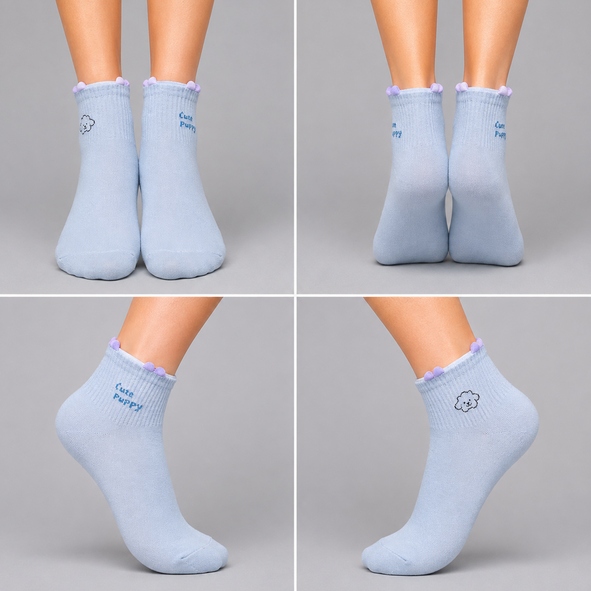 Women's Ankle Socks – Pack of 5 | Multicolour