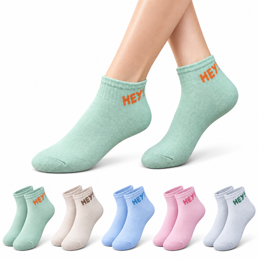 Women's Ankle Socks – Pack of 5 | Multicolour