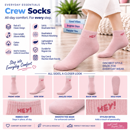 Women's Ankle Socks – Pack of 5 | Multicolour