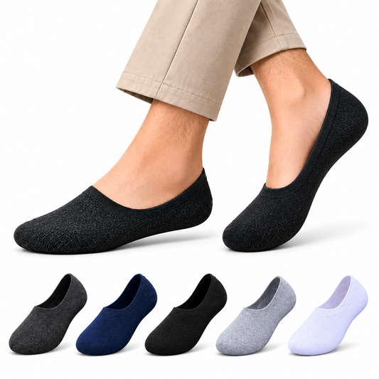 Men's Plain Loafer Low Cut Socks – Pack of 6 | Multicolour