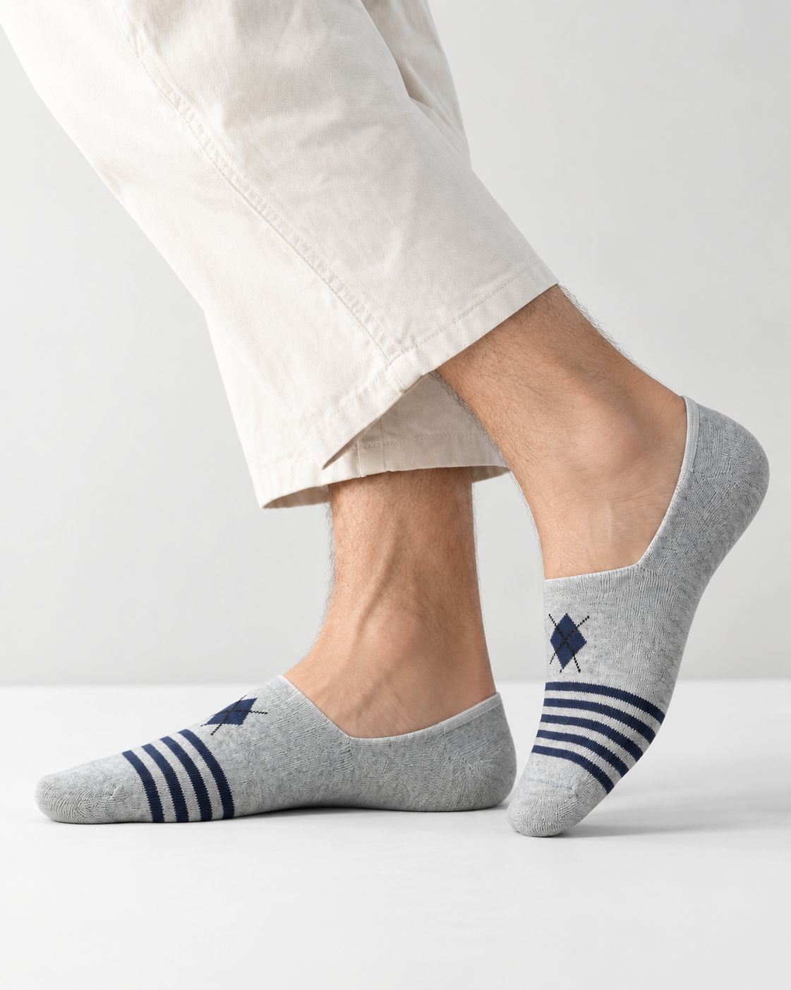 Men's Loafer Low Cut Socks – Pack of 6 | Multicolour