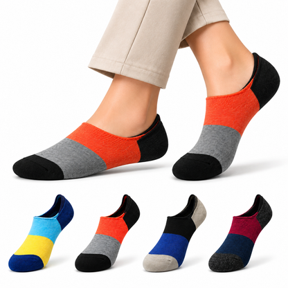 Men's Loafer Low Cut Socks – Pack of 6 | Multicolour