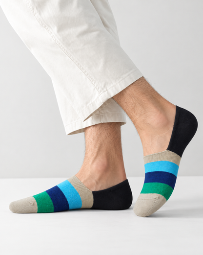 Men's Loafer Low Cut Socks – Pack of 6 | Multicolour