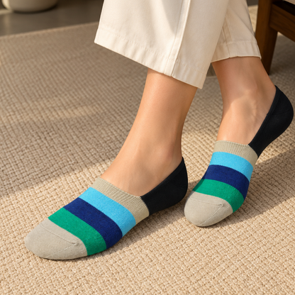 Men's Loafer Low Cut Socks – Pack of 6 | Multicolour