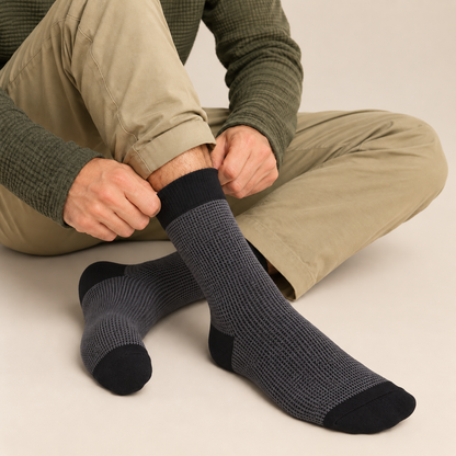 Premium Unisex Long Socks | D Grey | Bamboo Fabric