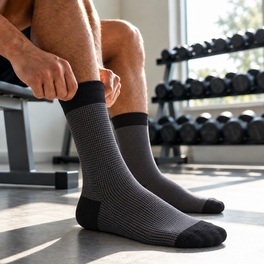 Premium Unisex Long Socks | D Grey | Bamboo Fabric