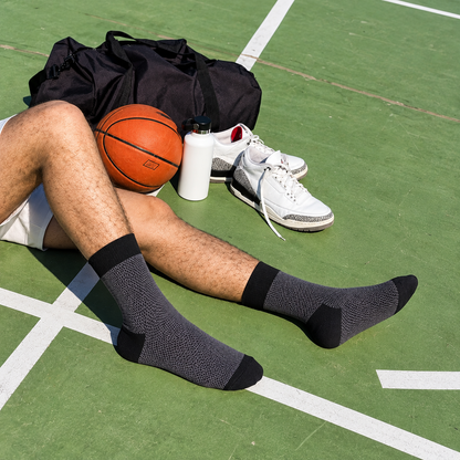 Premium Unisex Long Socks | D Grey | Bamboo Fabric