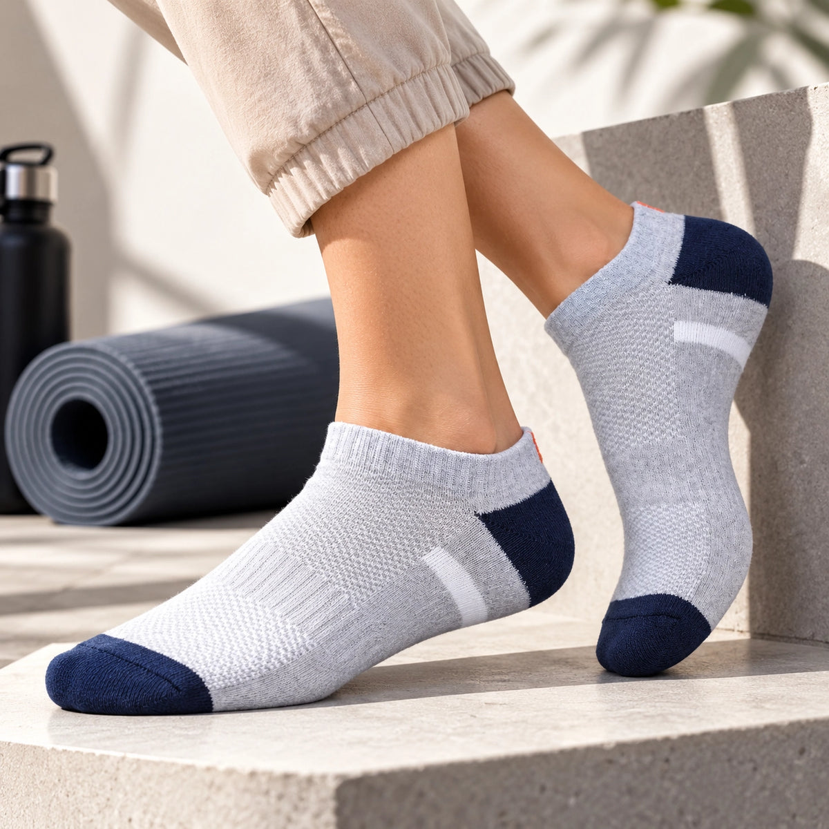 Sports Ankle Socks for Men – Cushioned Running | SocksBazar