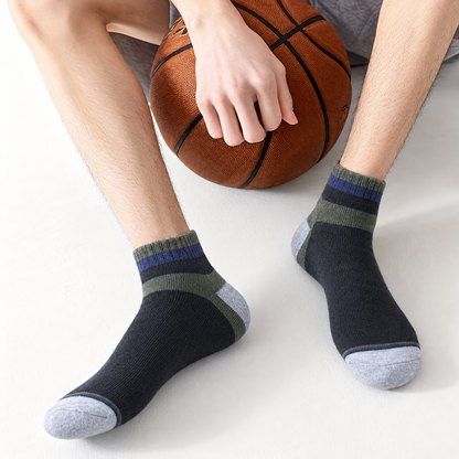 Unisex Sports Ankle Socks – Pack of 4 | Multicolour | Cotton